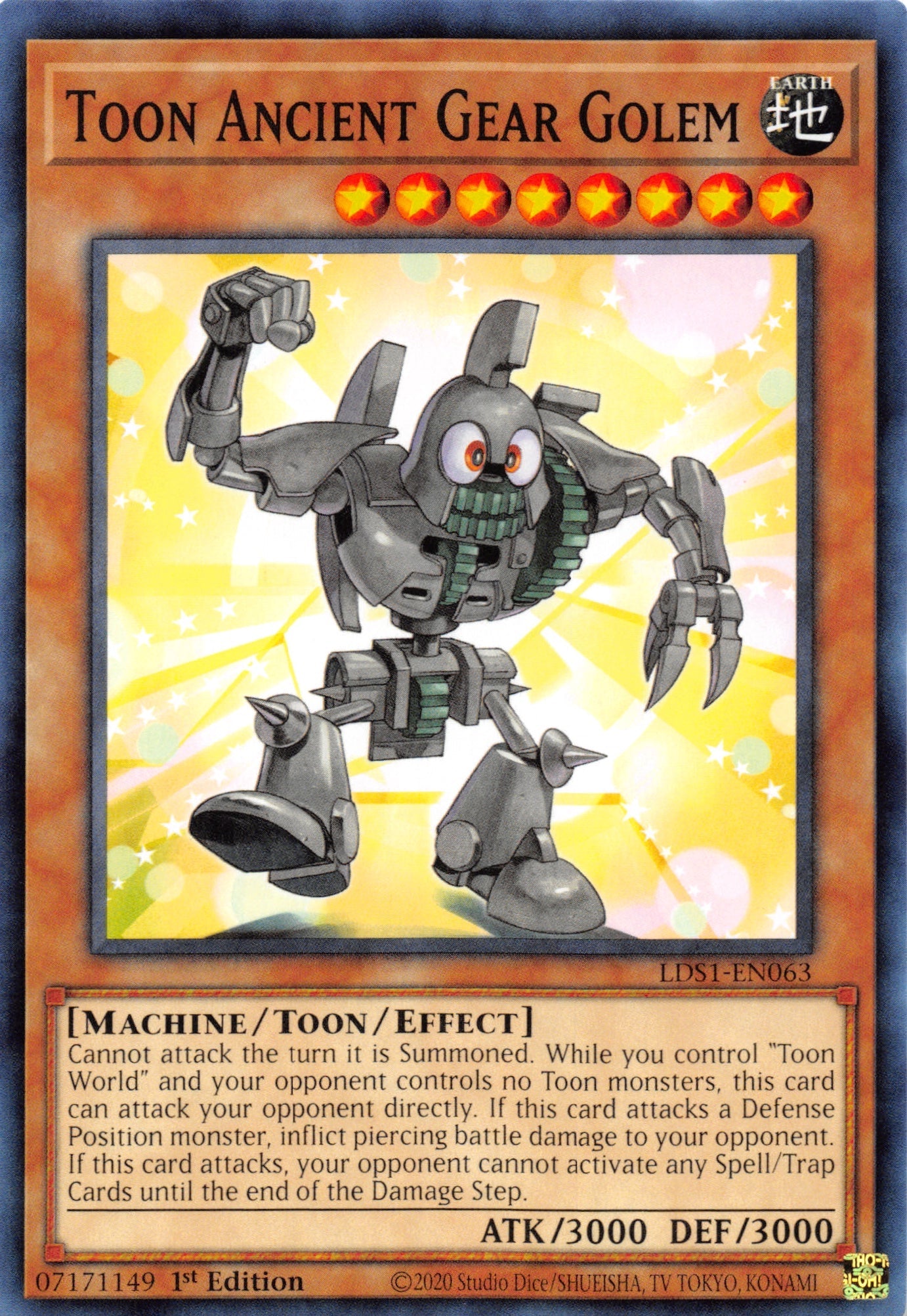 Toon Ancient Gear Golem [LDS1-EN063] Common