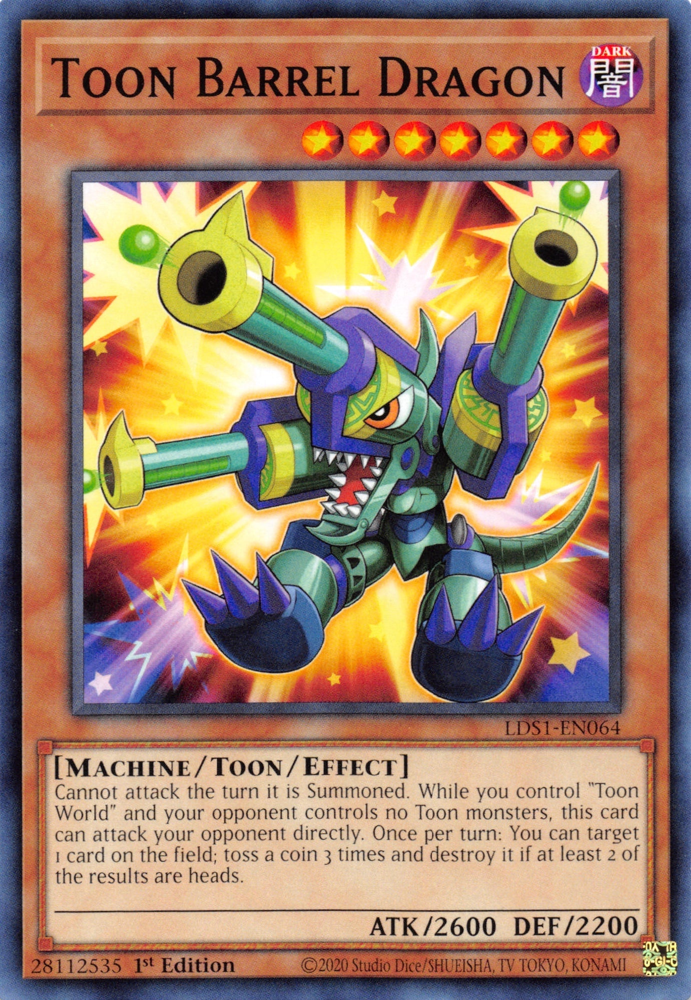 Toon Barrel Dragon [LDS1-EN064] Common