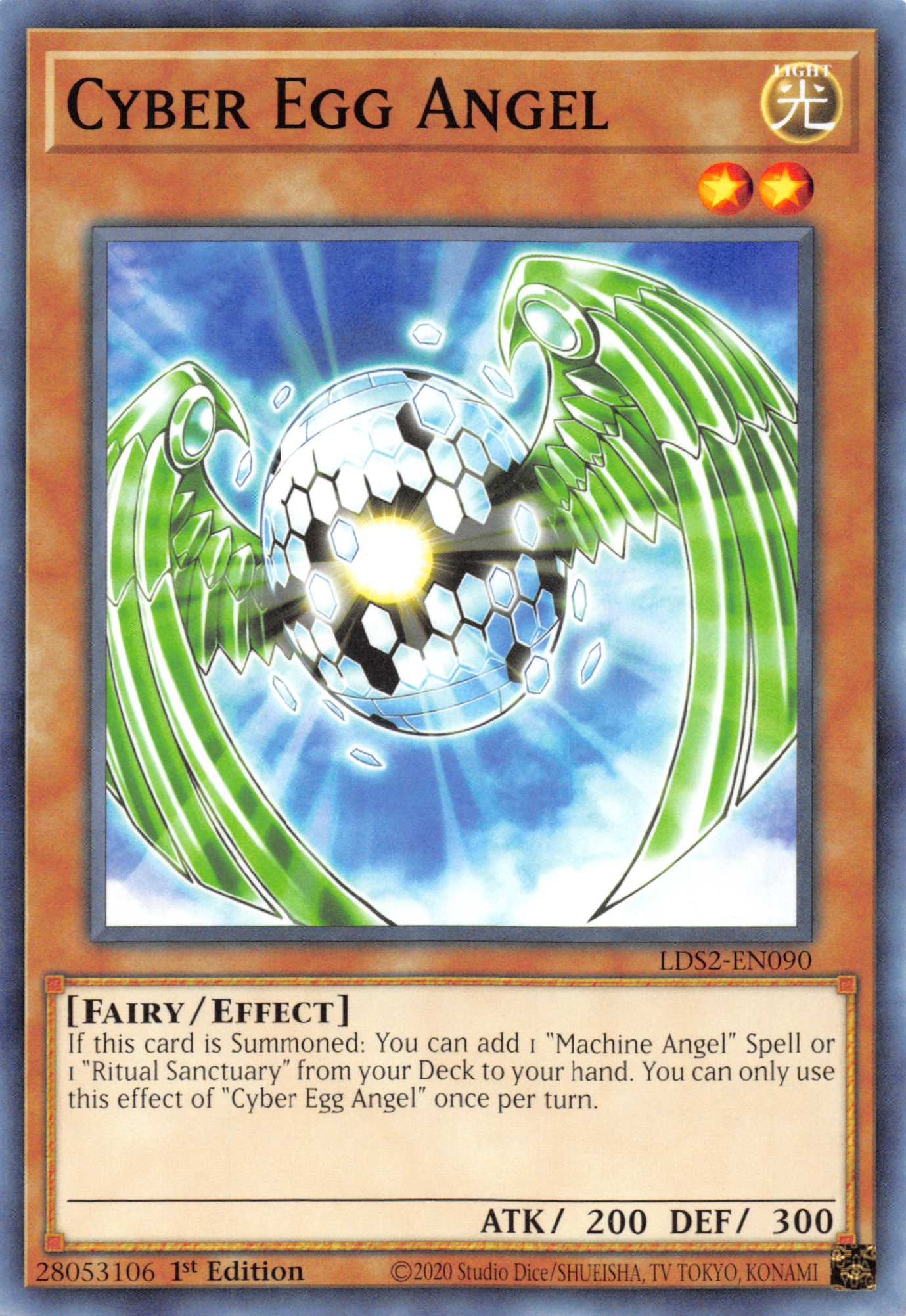 Cyber Egg Angel [LDS2-EN090] Common