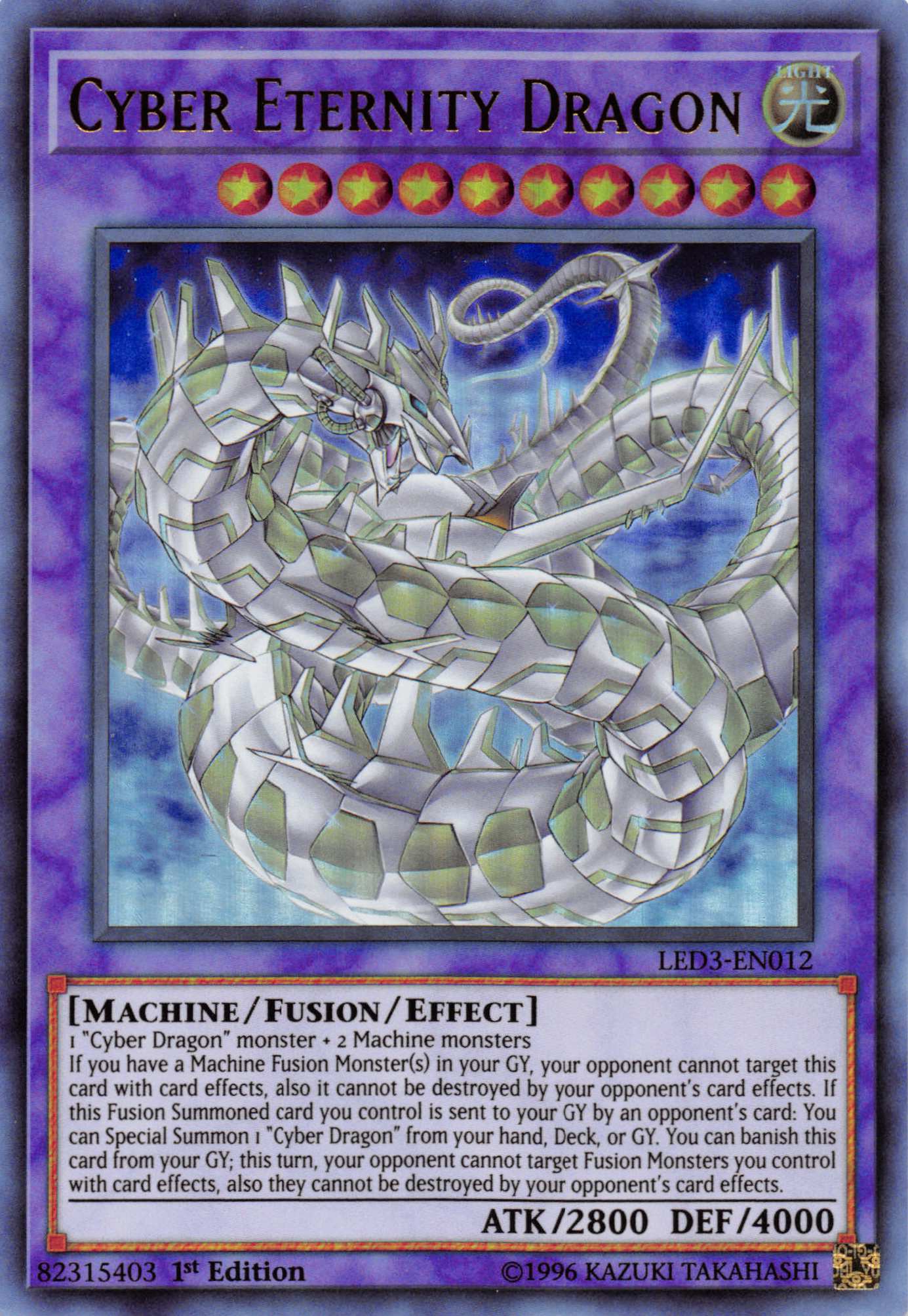 Cyber Eternity Dragon [LED3-EN012] Ultra Rare