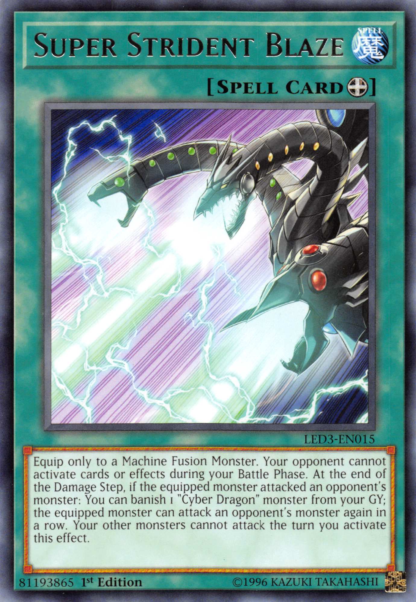 Super Strident Blaze [LED3-EN015] Rare