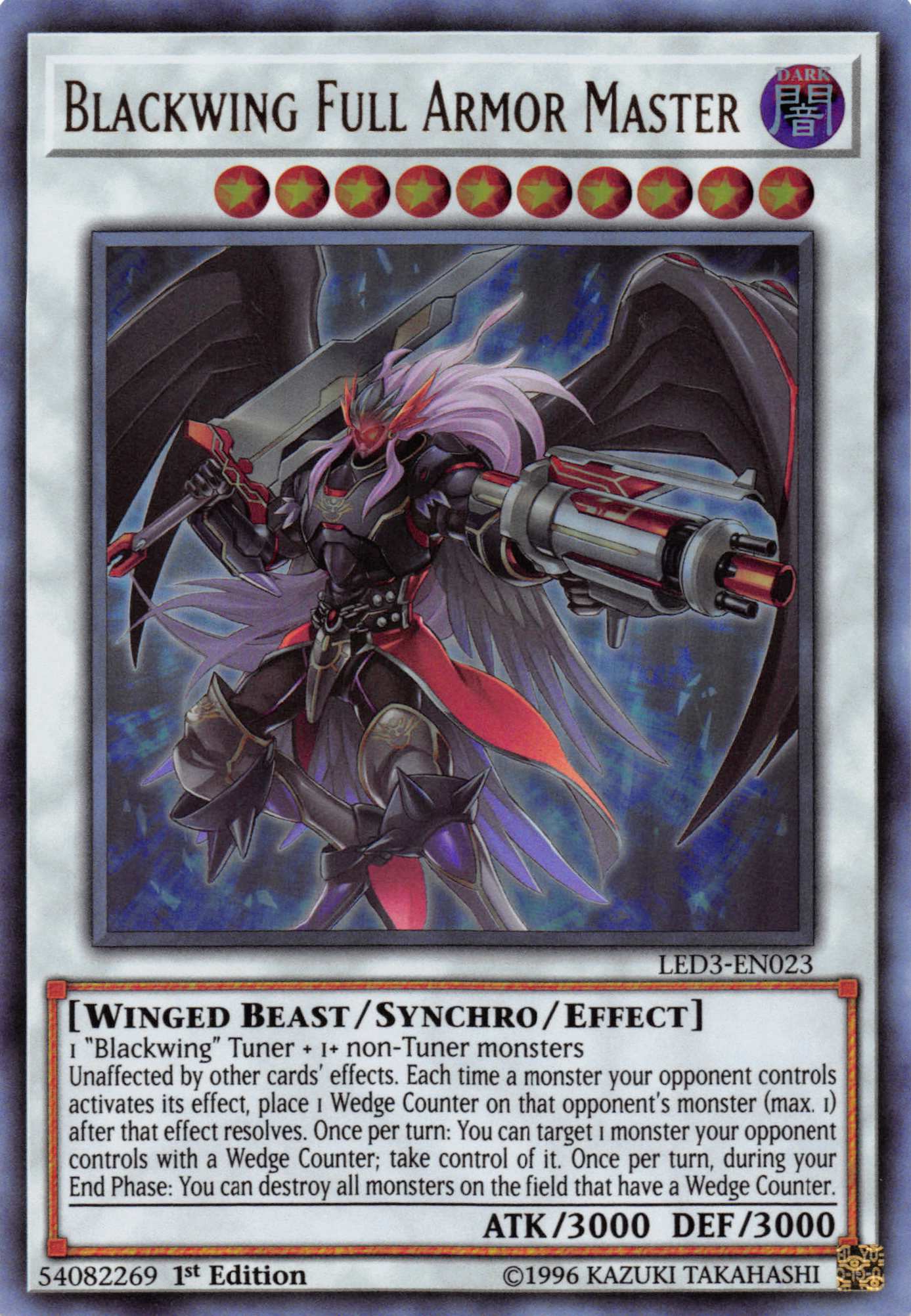 Blackwing Full Armor Master [LED3-EN023] Ultra Rare