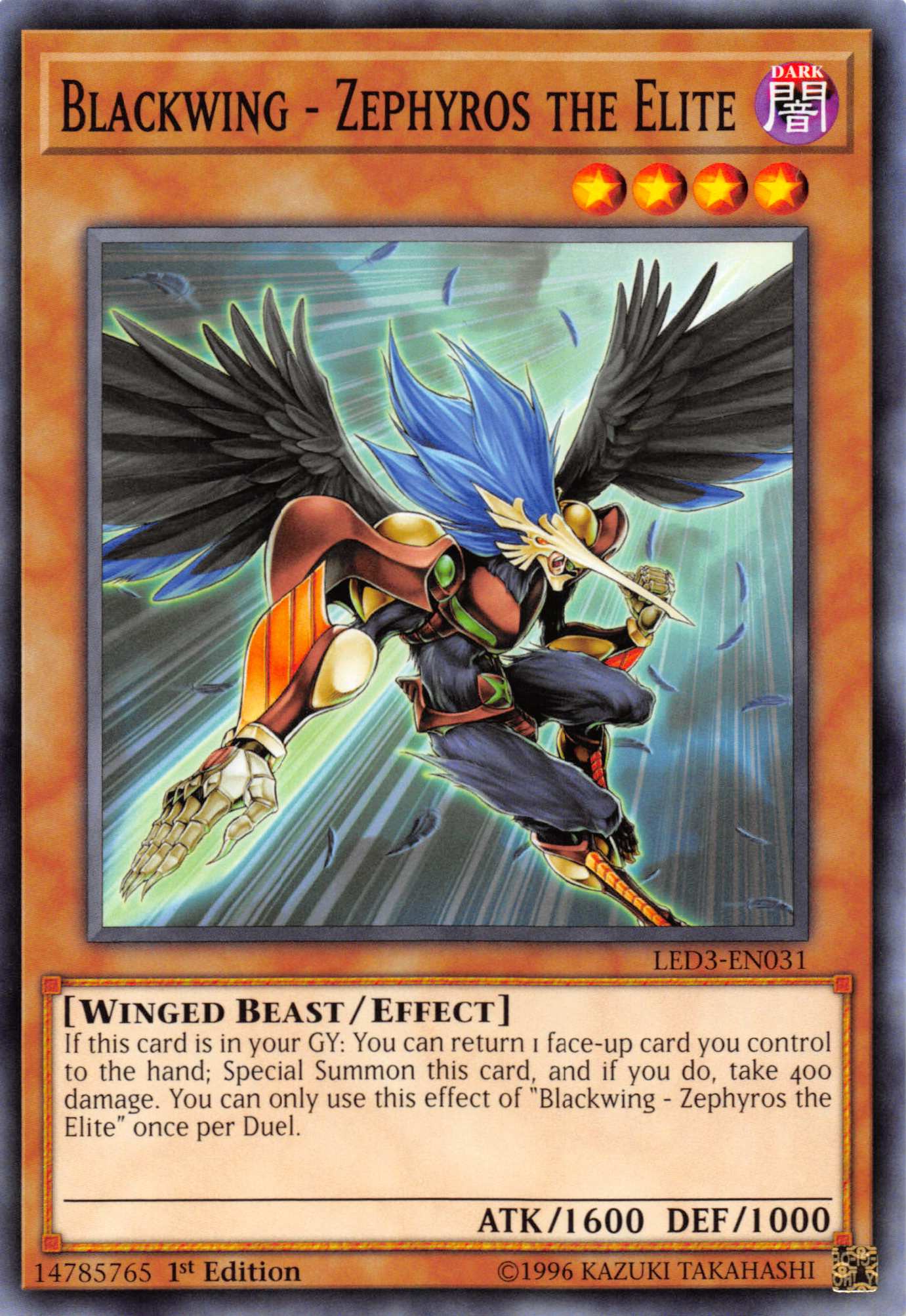 Blackwing - Zephyros the Elite [LED3-EN031] Common