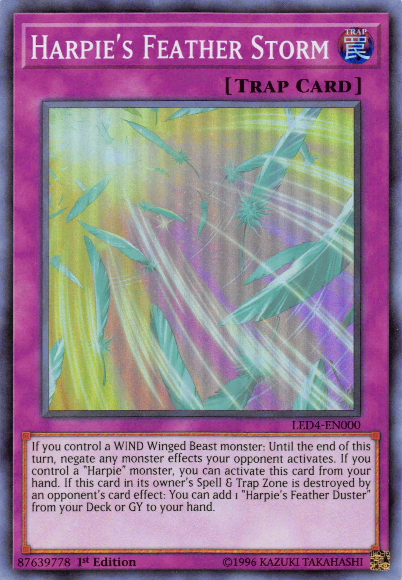 Harpie's Feather Storm [LED4-EN000] Super Rare