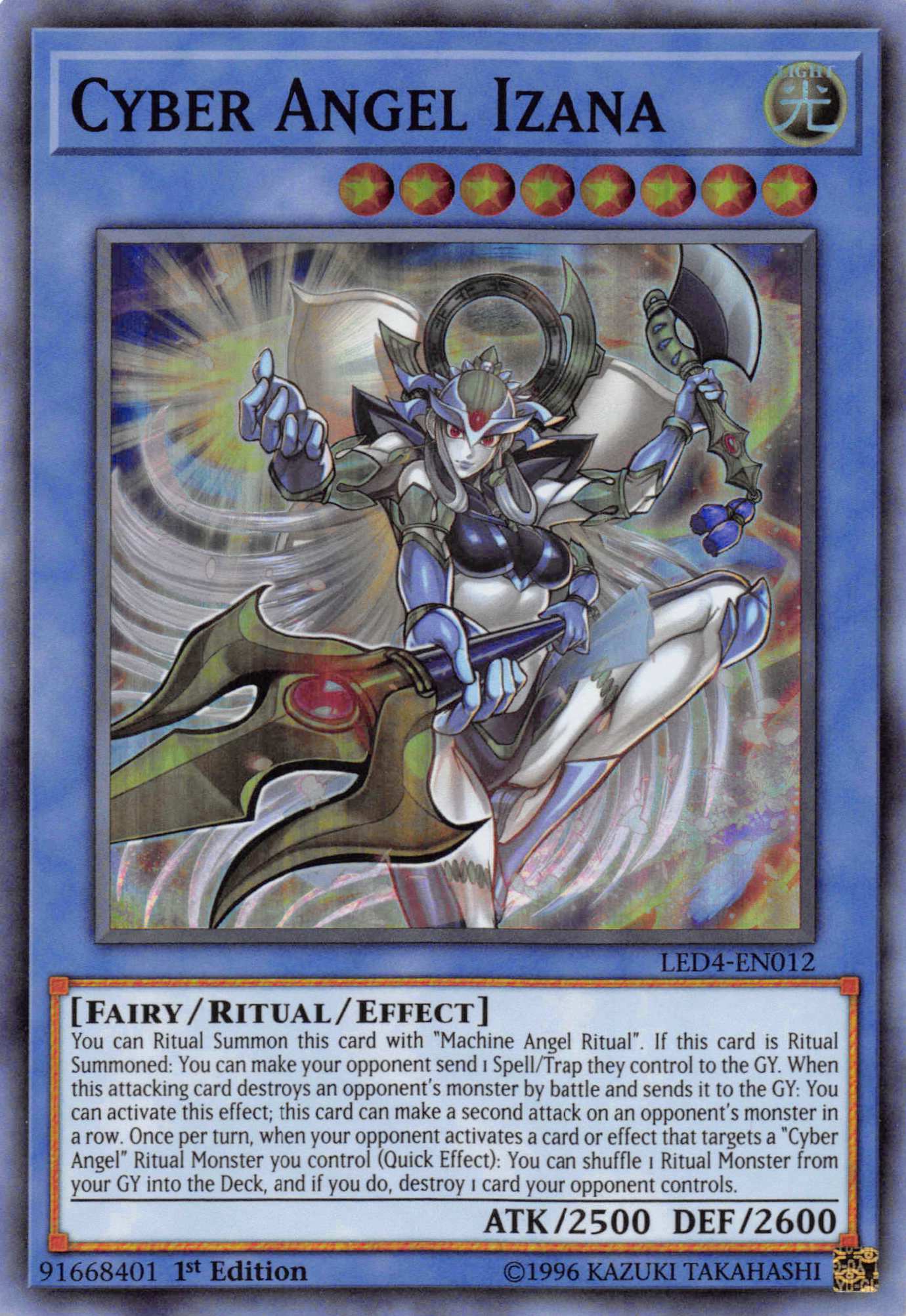 Cyber Angel Izana [LED4-EN012] Super Rare