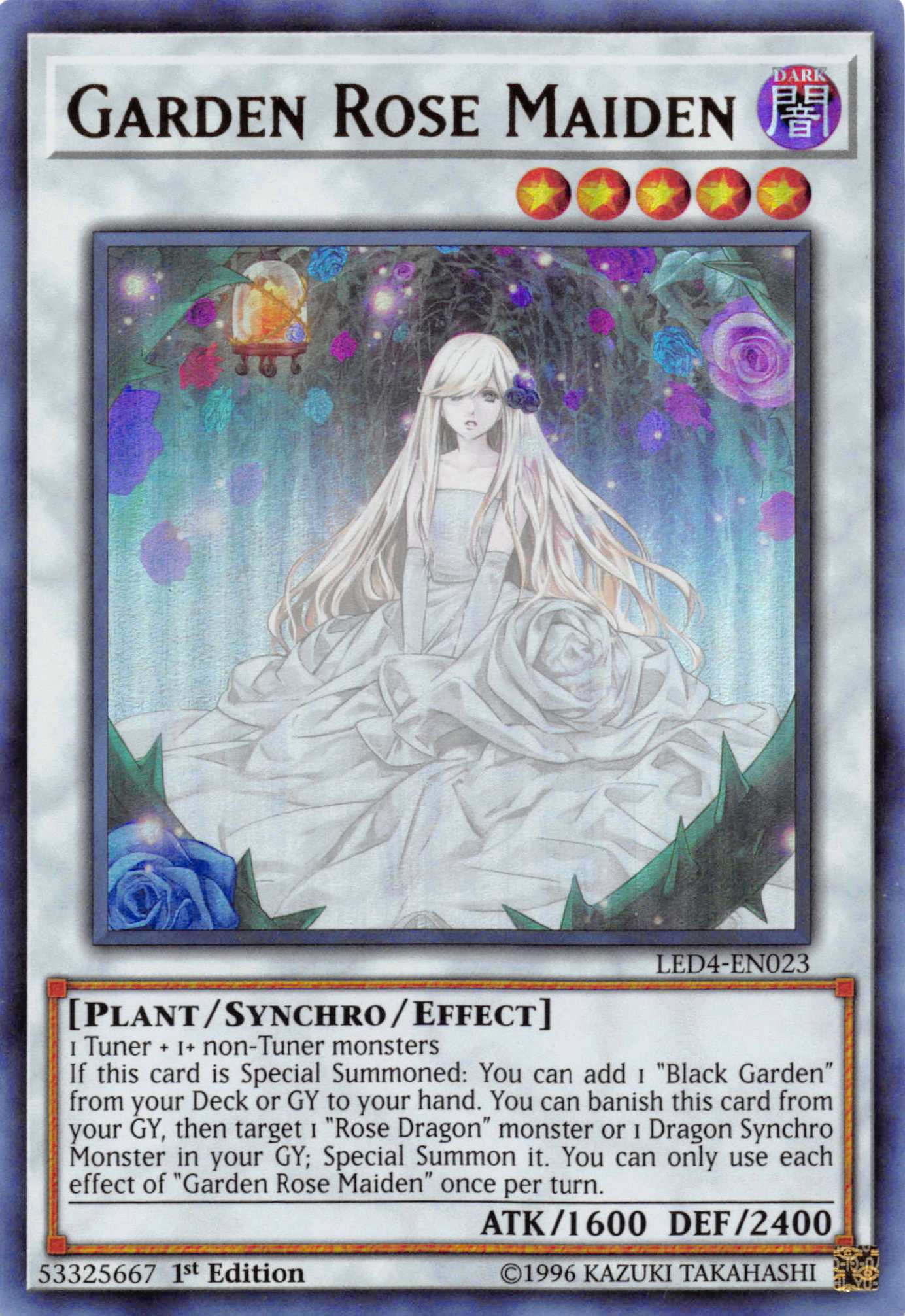 Garden Rose Maiden [LED4-EN023] Ultra Rare