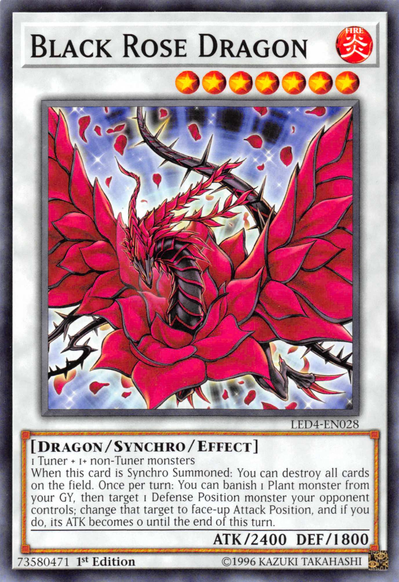 Black Rose Dragon [LED4-EN028] Common