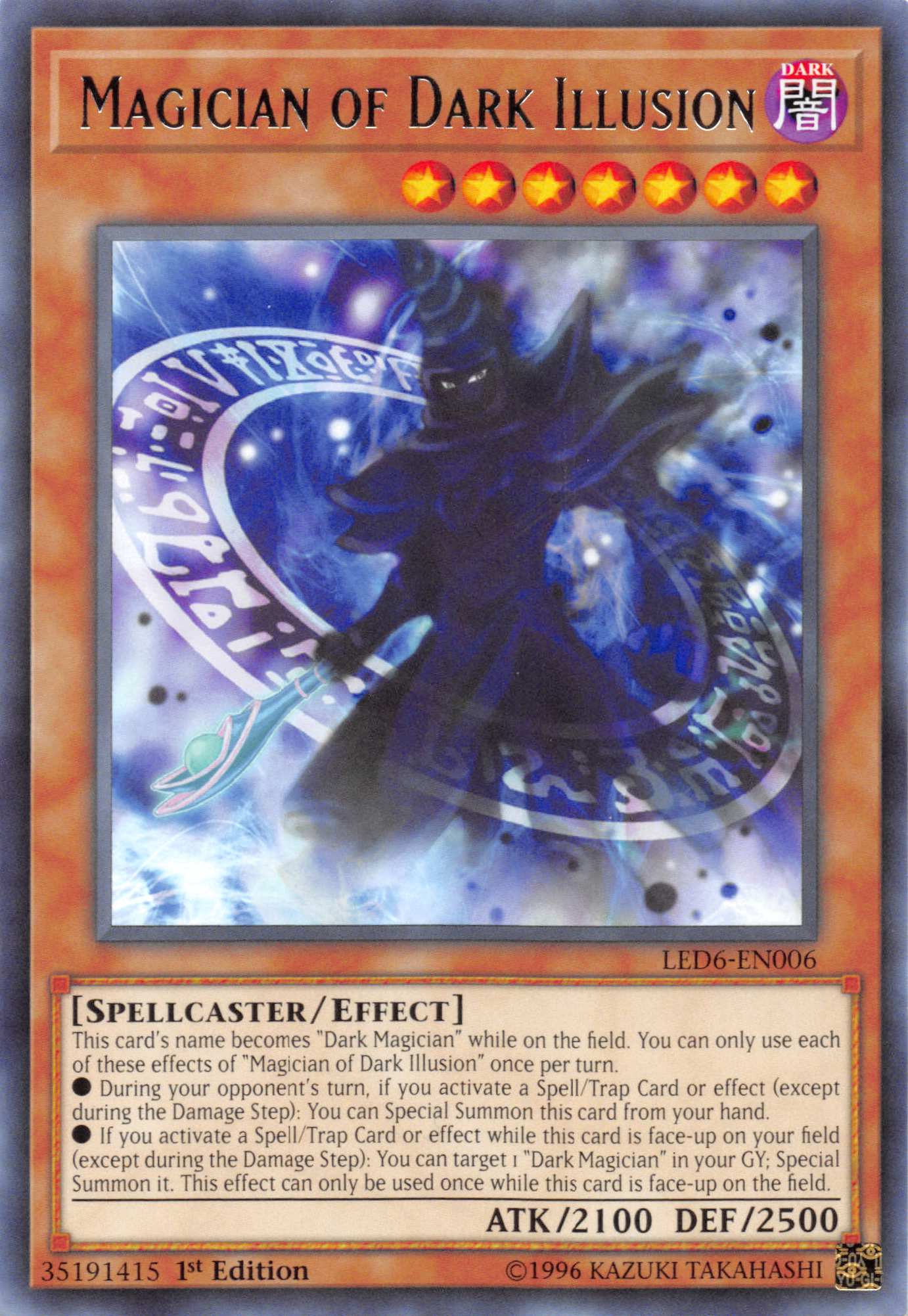 Magician of Dark Illusion [LED6-EN006] Rare