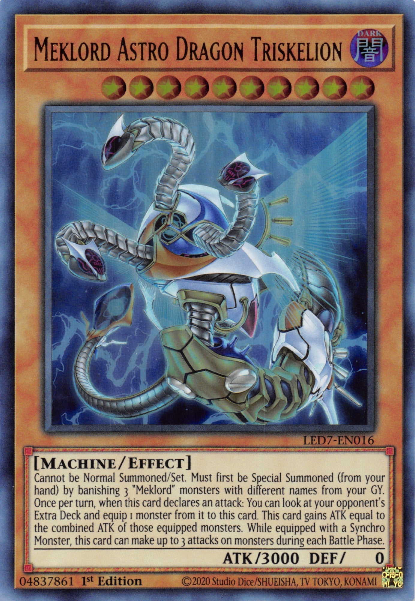 Meklord Astro Dragon Triskelion [LED7-EN016] Ultra Rare