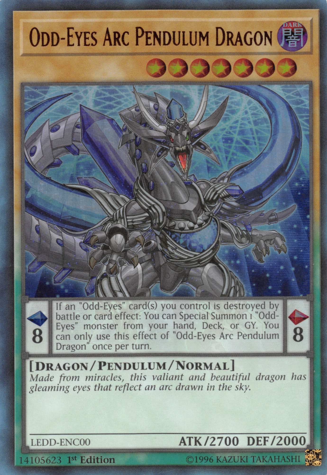 Odd-Eyes Arc Pendulum Dragon [LEDD-ENC00] Ultra Rare