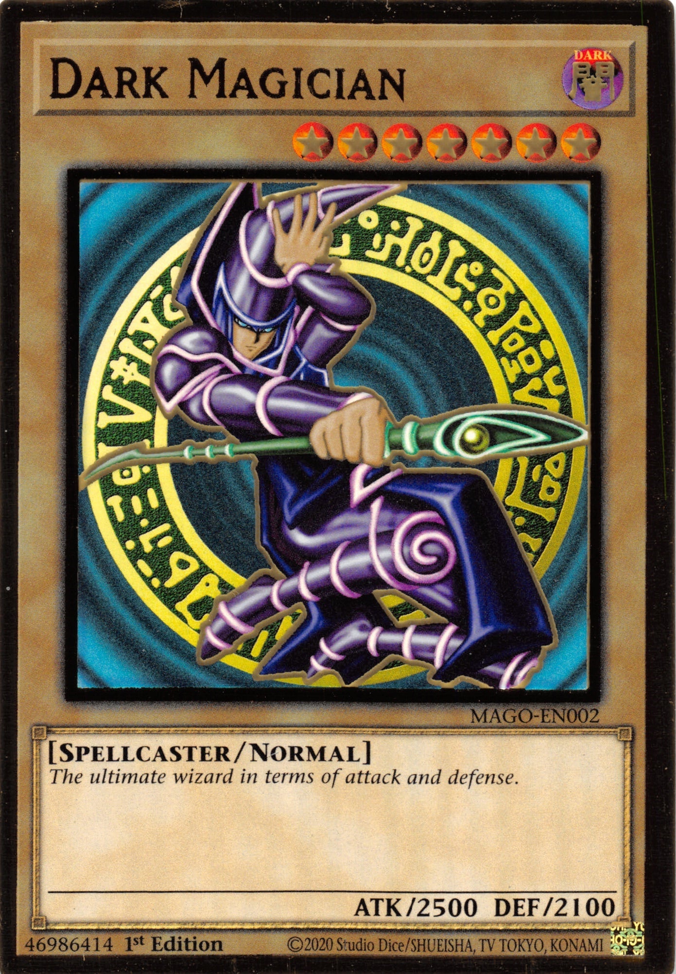 Dark Magician [MAGO-EN002] Gold Rare