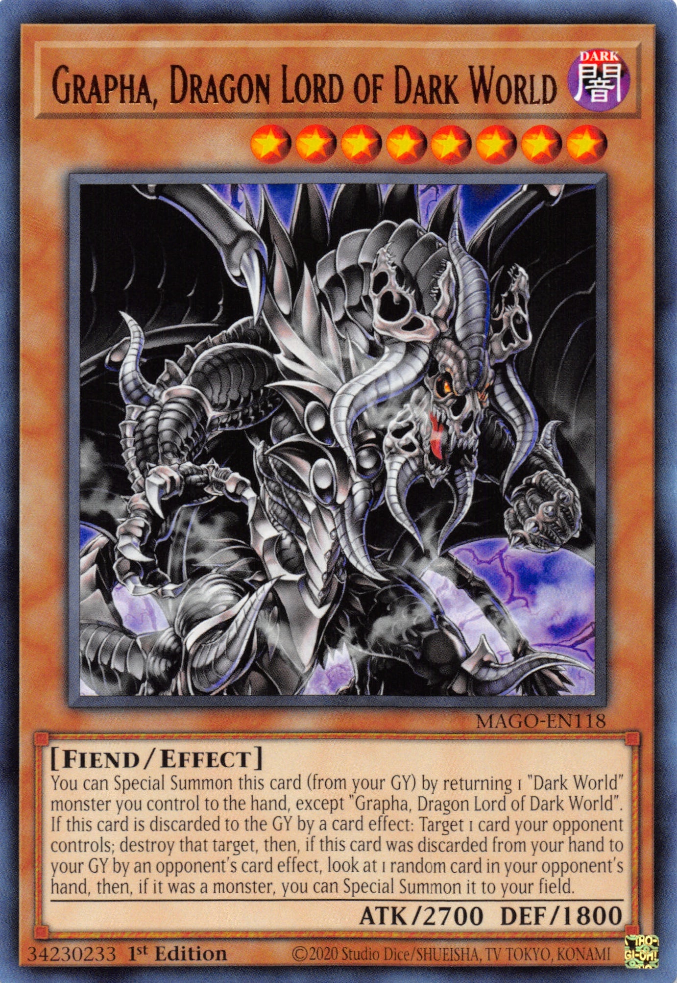 Grapha, Dragon Lord of Dark World [MAGO-EN118] Rare