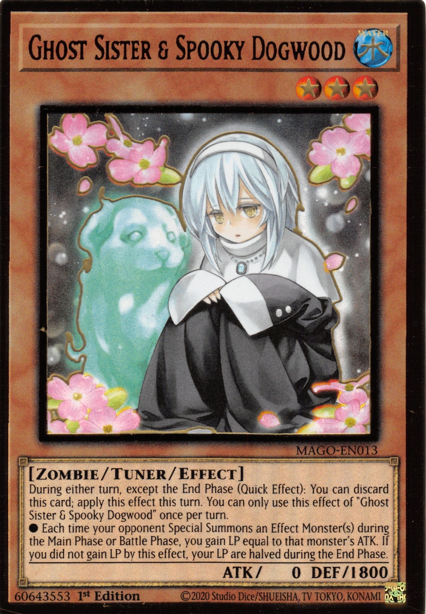 Ghost Sister & Spooky Dogwood (Alternate Art) [MAGO-EN013] Gold Rare