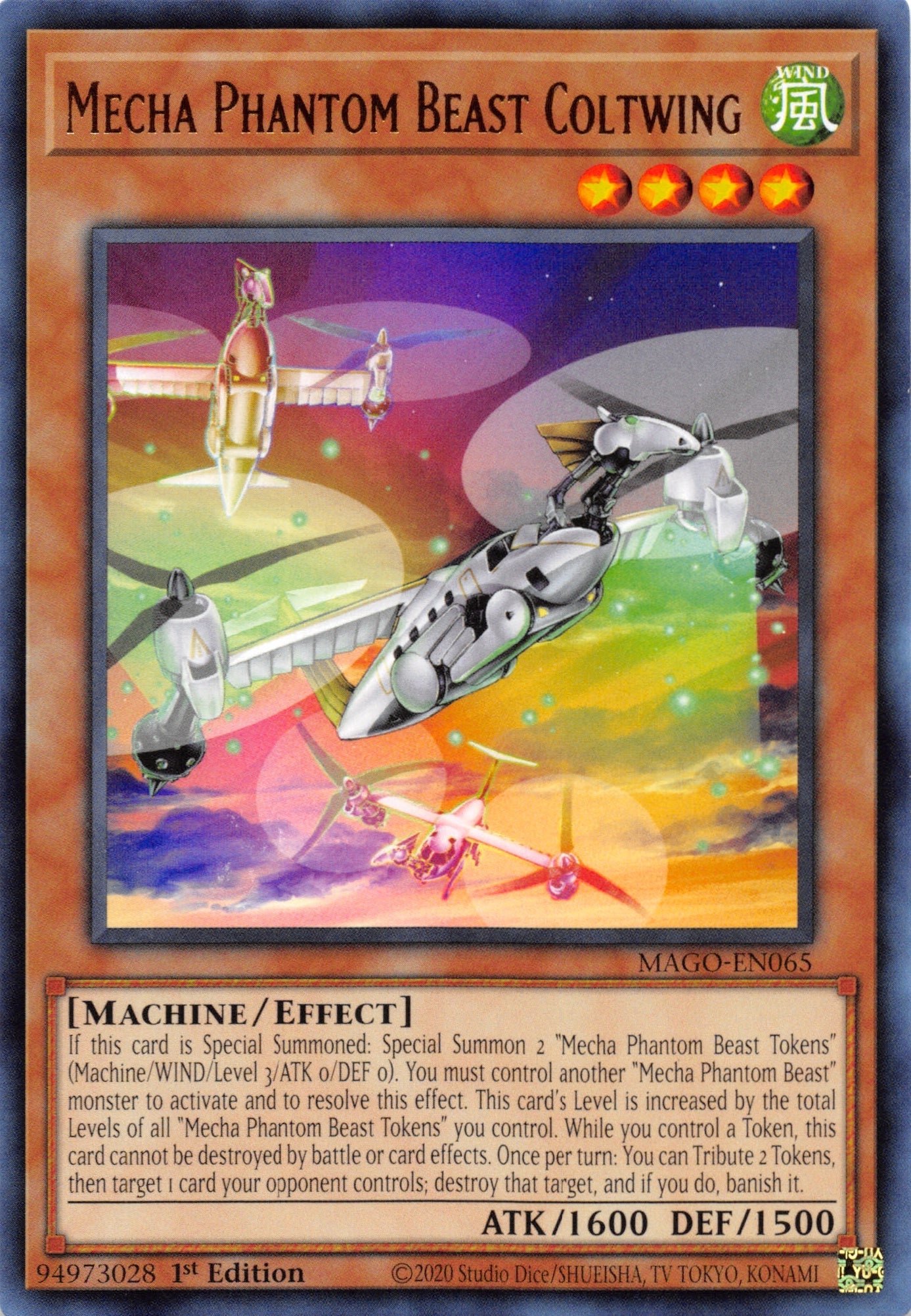 Mecha Phantom Beast Coltwing [MAGO-EN065] Rare