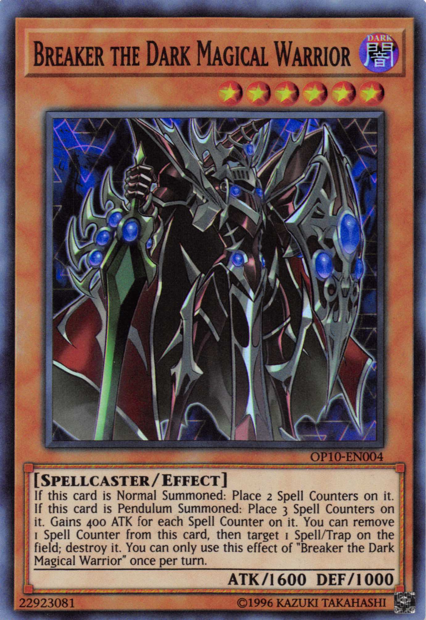 Breaker the Dark Magical Warrior [OP10-EN004] Super Rare