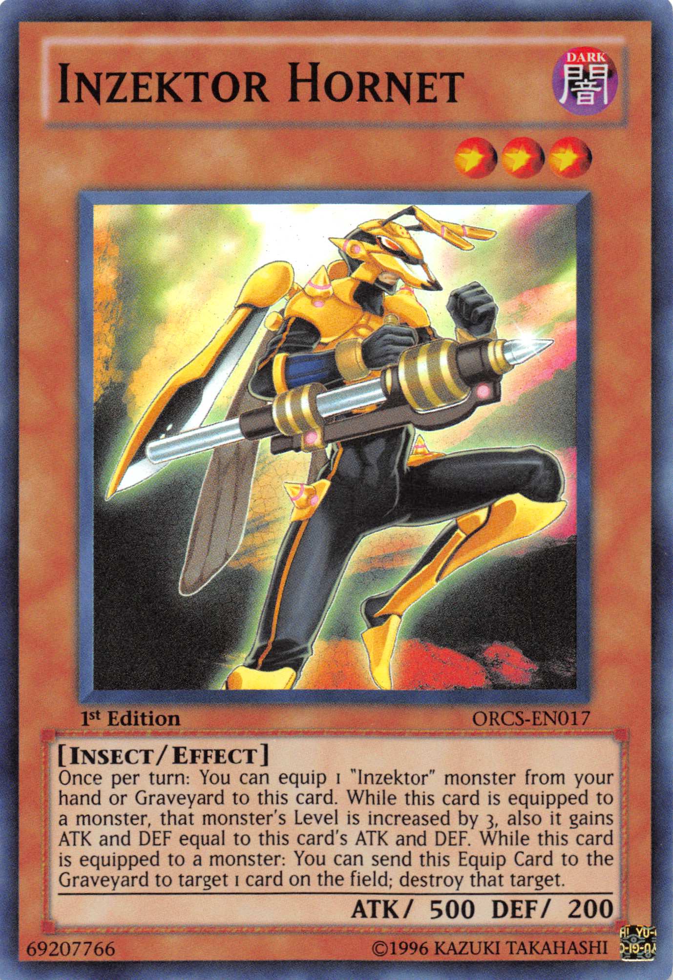 Inzektor Hornet [ORCS-EN017] Super Rare