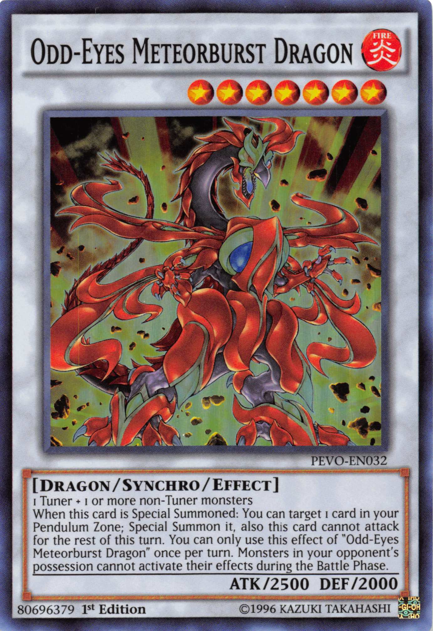 Odd-Eyes Meteorburst Dragon [PEVO-EN032] Super Rare