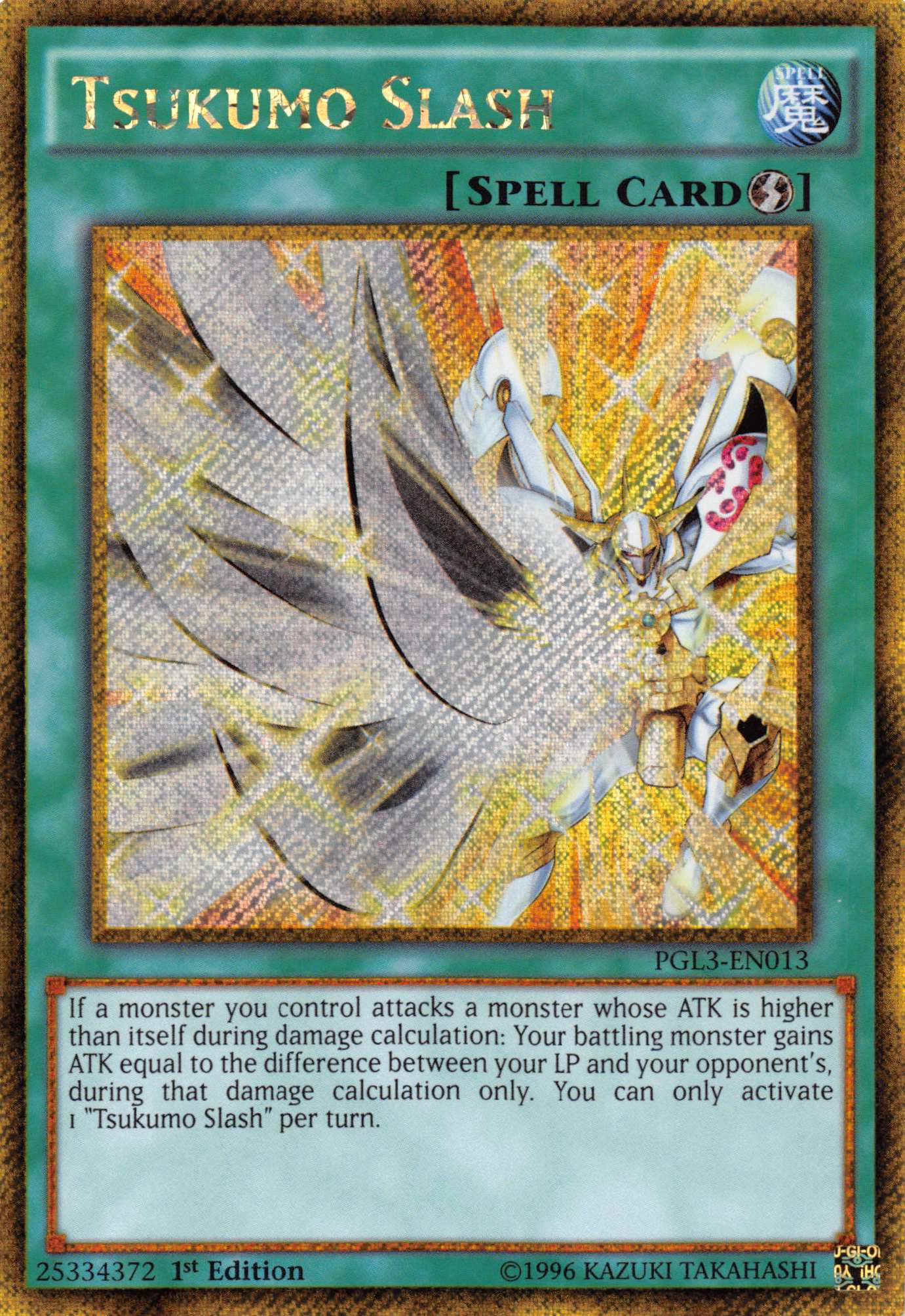 Tsukumo Slash [PGL3-EN013] Gold Secret Rare