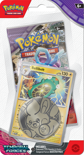 Pokémon TCG: Scarlet & Violet Temporal Forces Checklane Booster Pack (Bellibolt)