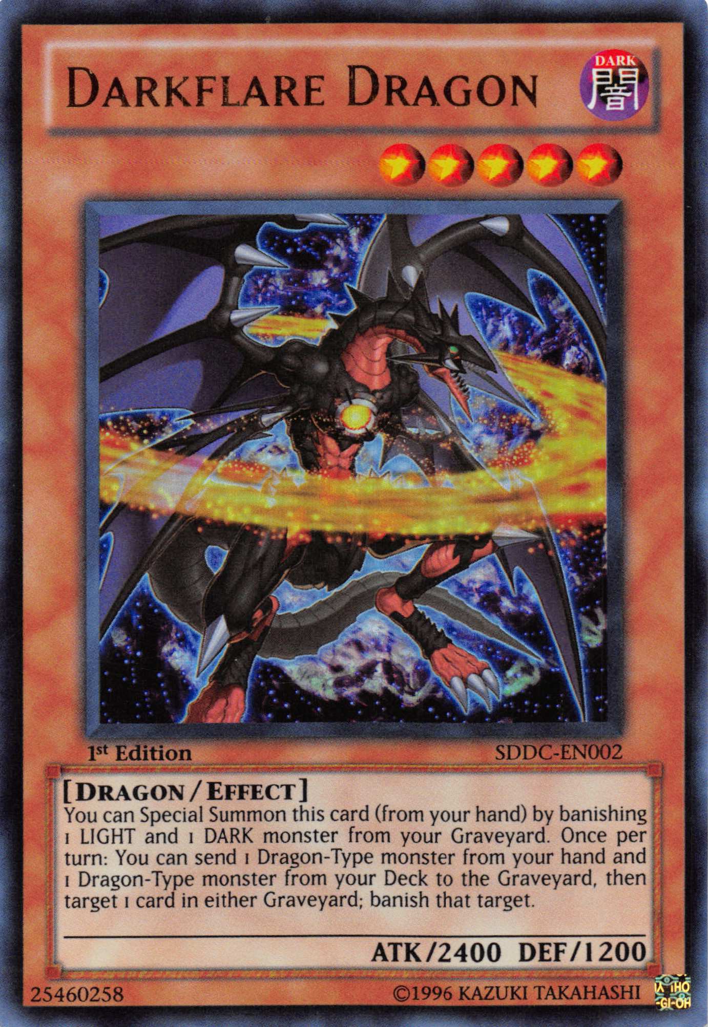 Darkflare Dragon [SDDC-EN002] Ultra Rare