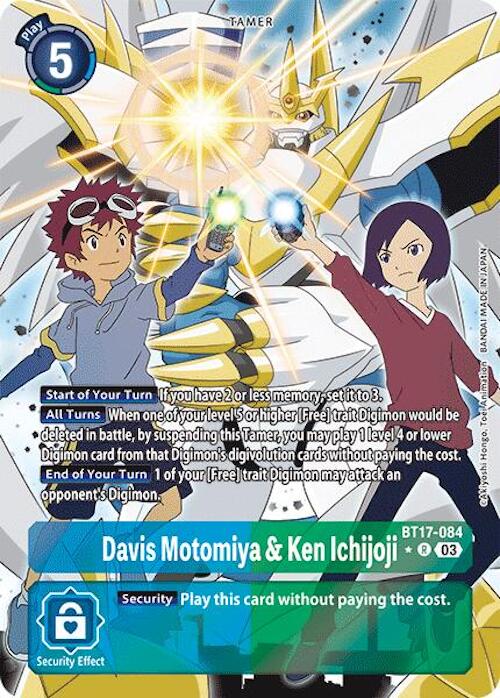 Davis Motomiya & Ken Ichijoji (Alternate Art) [BT17-084-R] [Secret Crisis] Foil