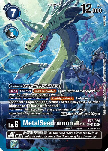 MetalSeadramon ACE (Textured) [EX8-026-SR] [Chain of Liberation] Foil