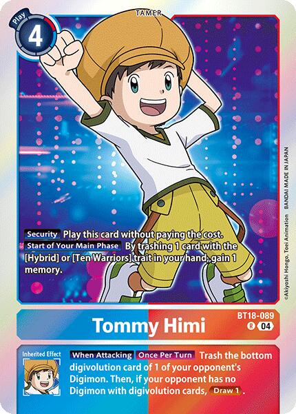 Tommy Himi [BT18-089-R] [Release Special Booster 2.0] Foil