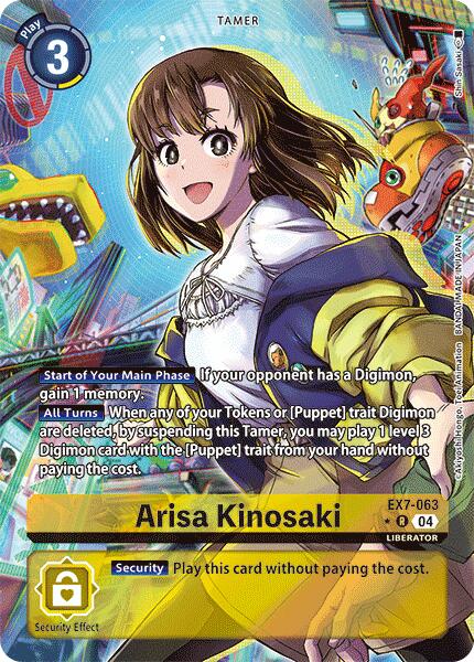 Arisa Kinosaki (Alternate Art) [EX7-063-R] [Digimon LIBERATOR] Foil