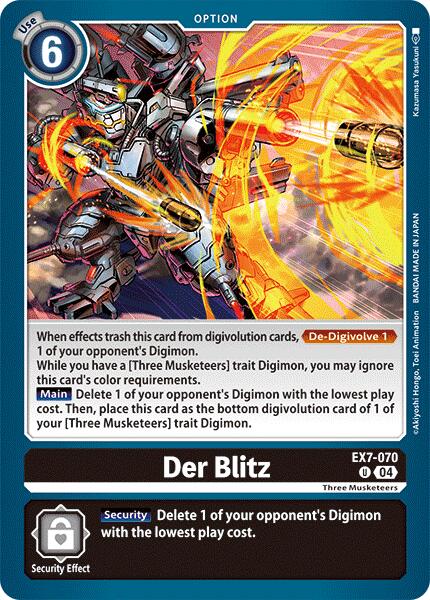 Der Blitz [EX7-070-U] [Digimon LIBERATOR] Normal