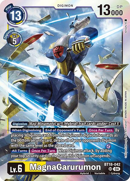 MagnaGarurumon [BT18-042-SR] [Release Special Booster 2.0] Foil