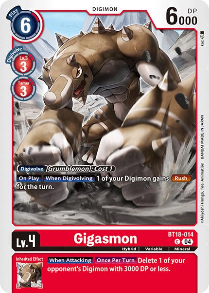 Gigasmon [BT18-014-C] [Release Special Booster 2.0] Normal