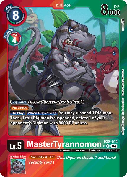 MasterTyrannomon (Limited Foil) [EX8-014-U] [Chain of Liberation] Foil