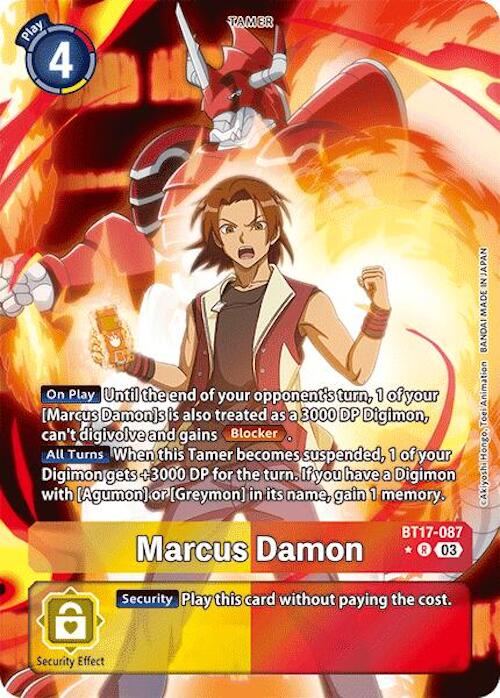 Marcus Damon (Alternate Art) [BT17-087-R] [Secret Crisis] Foil