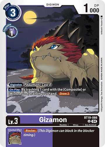 Gizamon [BT19-066-U] [Release Special Booster 2.0] Normal