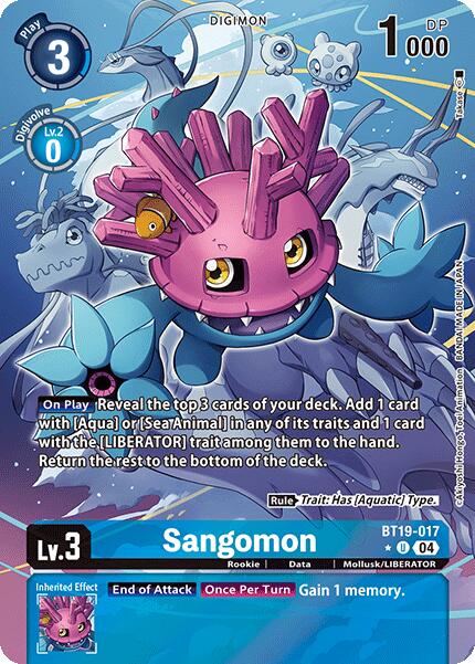 Sangomon (Alternate Art) [BT19-017-U] [Release Special Booster 2.0] Foil