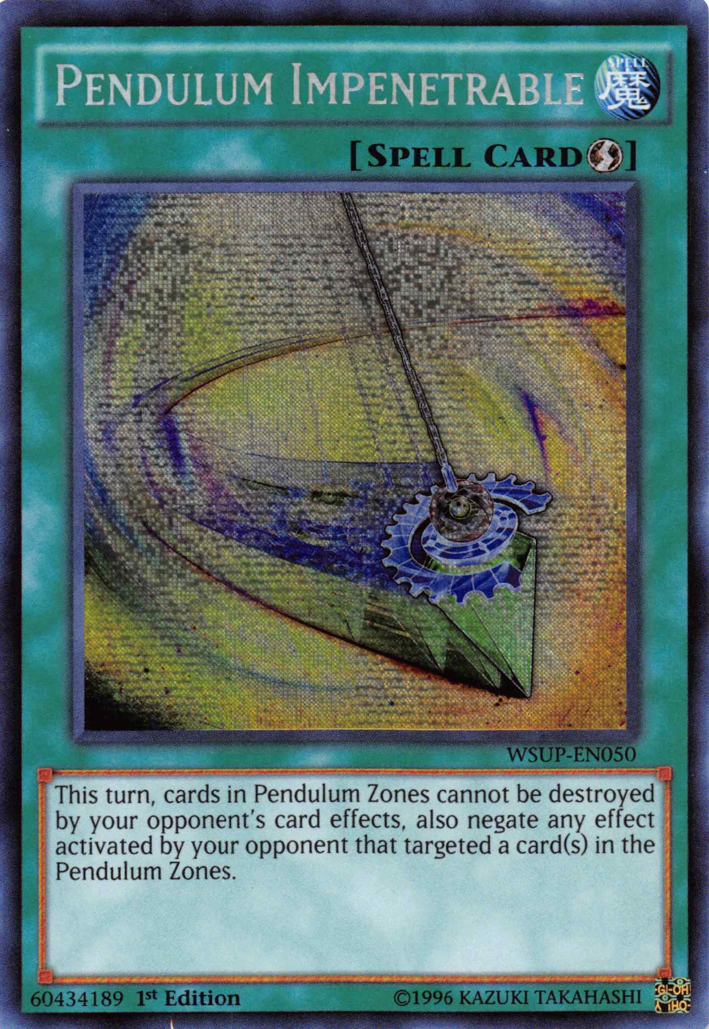 Pendulum Impenetrable [WSUP-EN050] Secret Rare