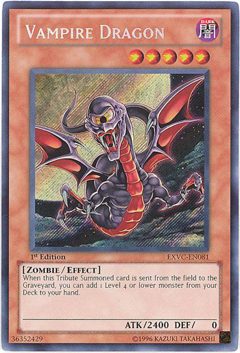 Vampire Dragon [EXVC-EN081] Secret Rare - Duel Kingdom