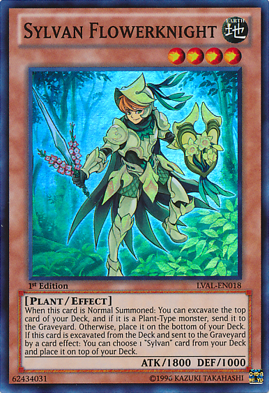 Sylvan Flowerknight [LVAL-EN018] Super Rare - Duel Kingdom