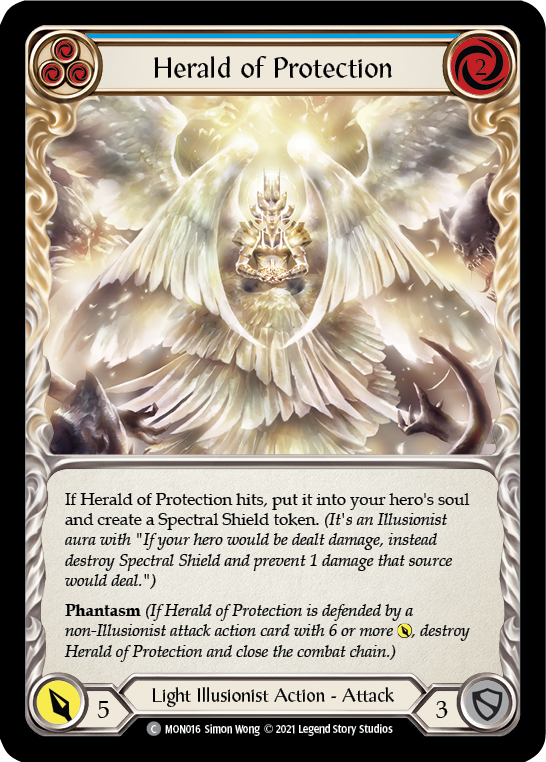 Herald of Protection (Blue) [MON016] 1st Edition Normal - Duel Kingdom