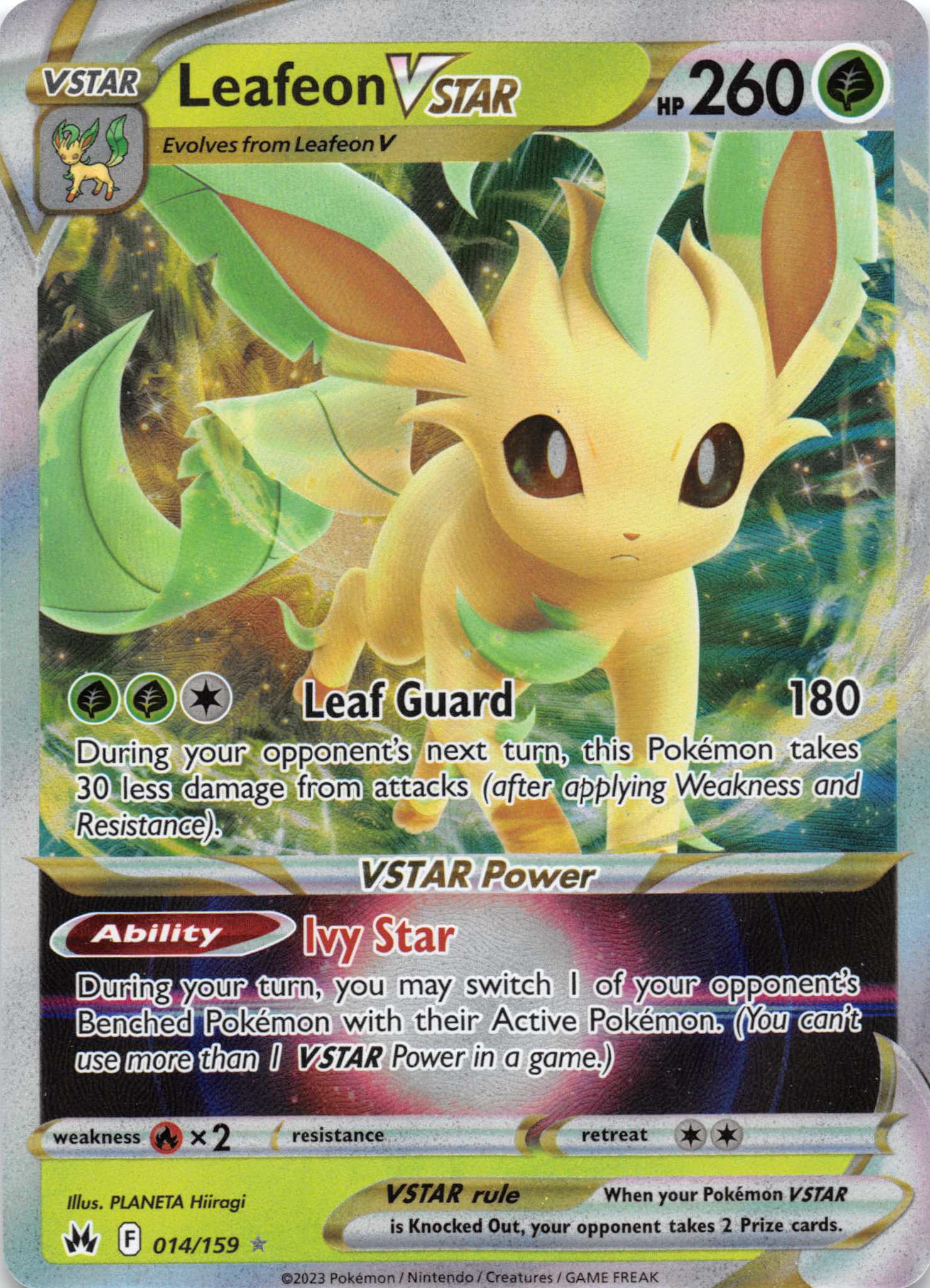 Leafeon VSTAR (014/159) [Sword & Shield: Crown Zenith]