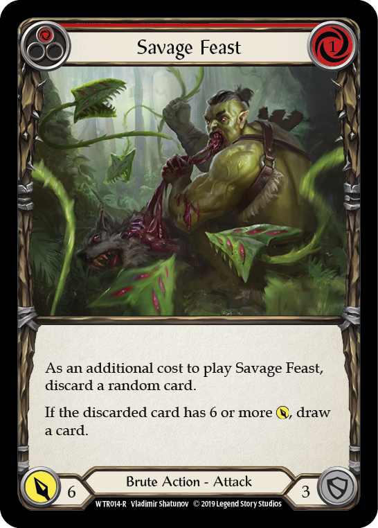 【Flesh and Blood】In the Swing カード Flesh And Blood Savage Swing (1) Rainbow Foil Unl WTR020