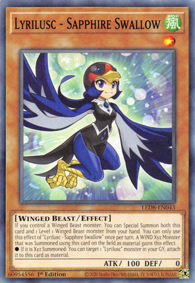 Lyrilusc - Sapphire Swallow [LED8-EN043] Common - Duel Kingdom