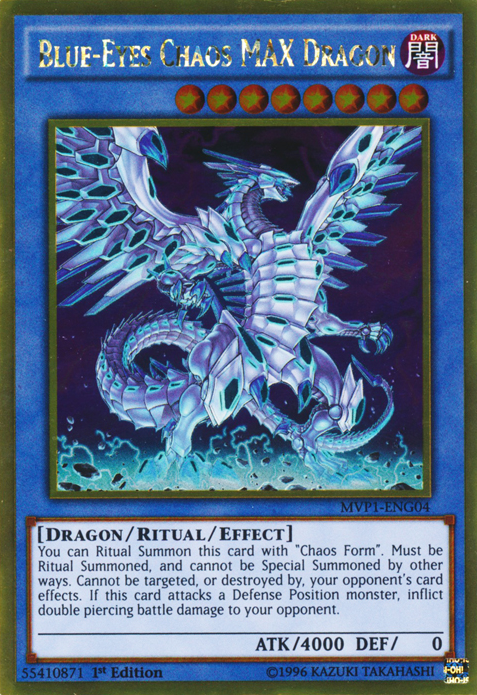 Blue-Eyes Chaos MAX Dragon [MVP1-ENG04] Gold Rare - Duel Kingdom