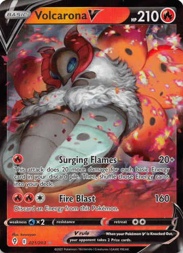 Volcarona V (021/203) [Sword & Shield: Evolving Skies] - Duel Kingdom