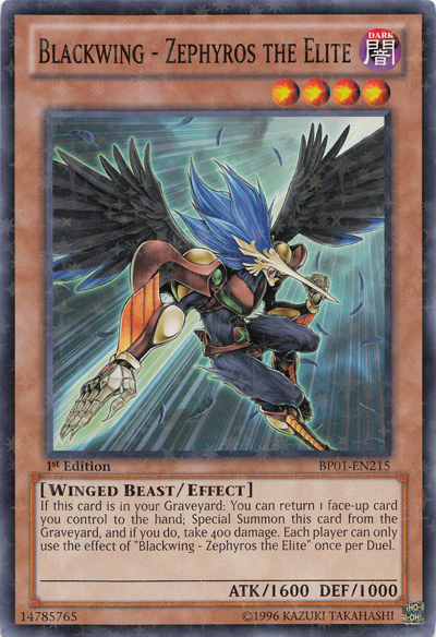 Blackwing - Zephyros the Elite [BP01-EN215] Starfoil Rare - Duel Kingdom