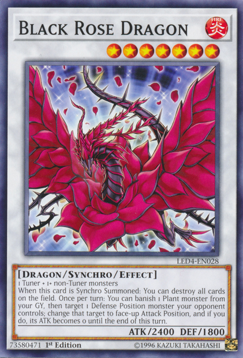 Black Rose Dragon [LED4-EN028] Common - Duel Kingdom