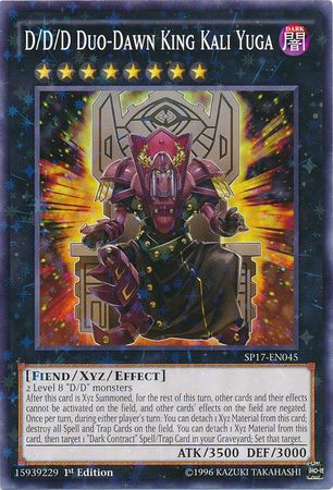 D/D/D Duo-Dawn King Kali Yuga [SP17-EN045] Starfoil Rare - Duel Kingdom