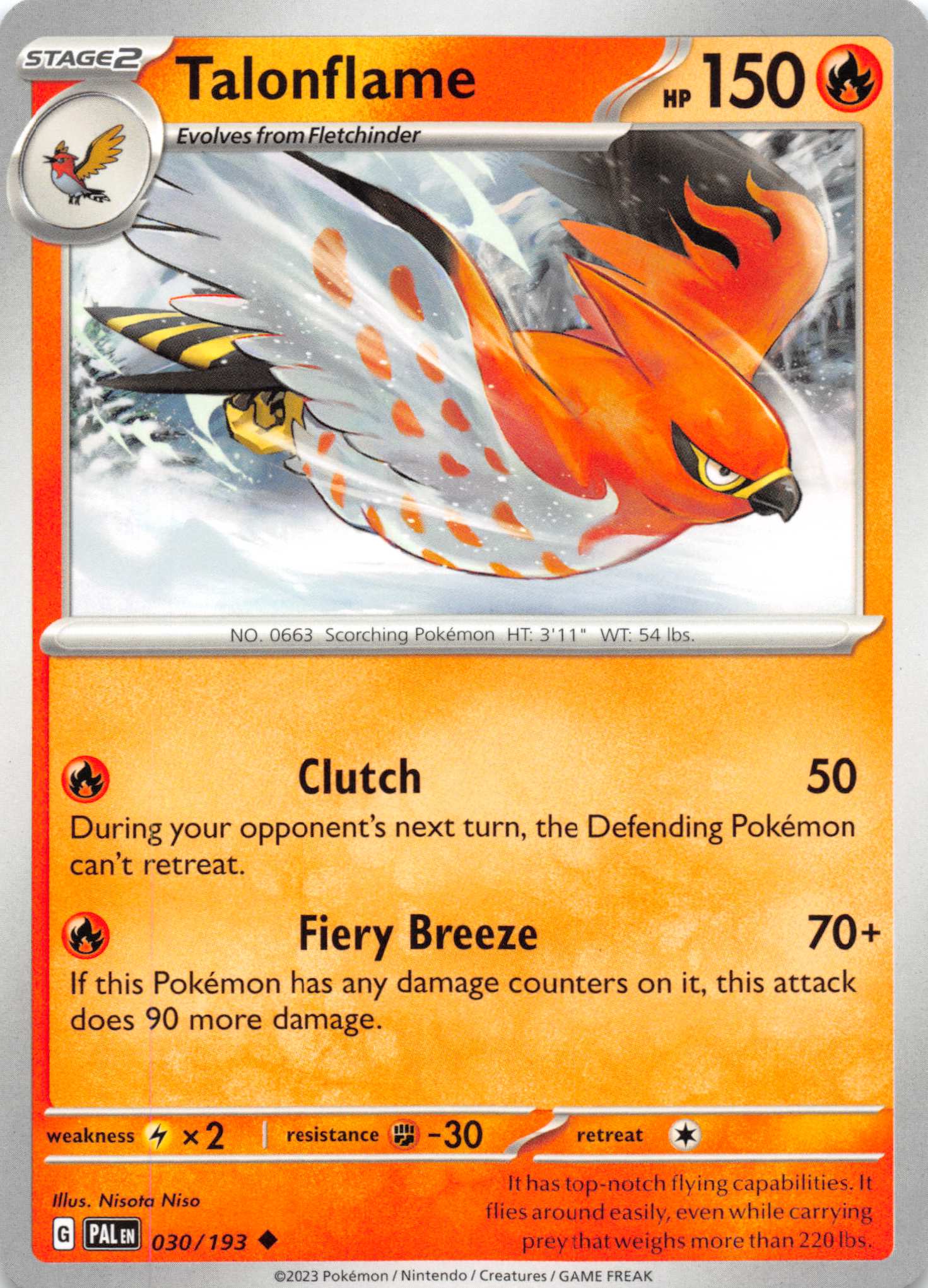 Talonflame (030/193) [Scarlet & Violet: Paldea Evolved]