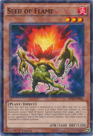 Seed of Flame [BP03-EN052] Shatterfoil Rare - Duel Kingdom