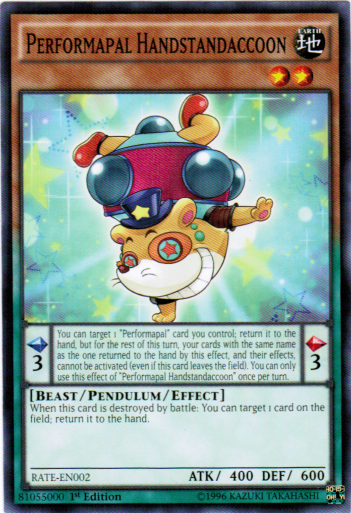 Performapal Handstandaccoon [RATE-EN002] Common - Duel Kingdom